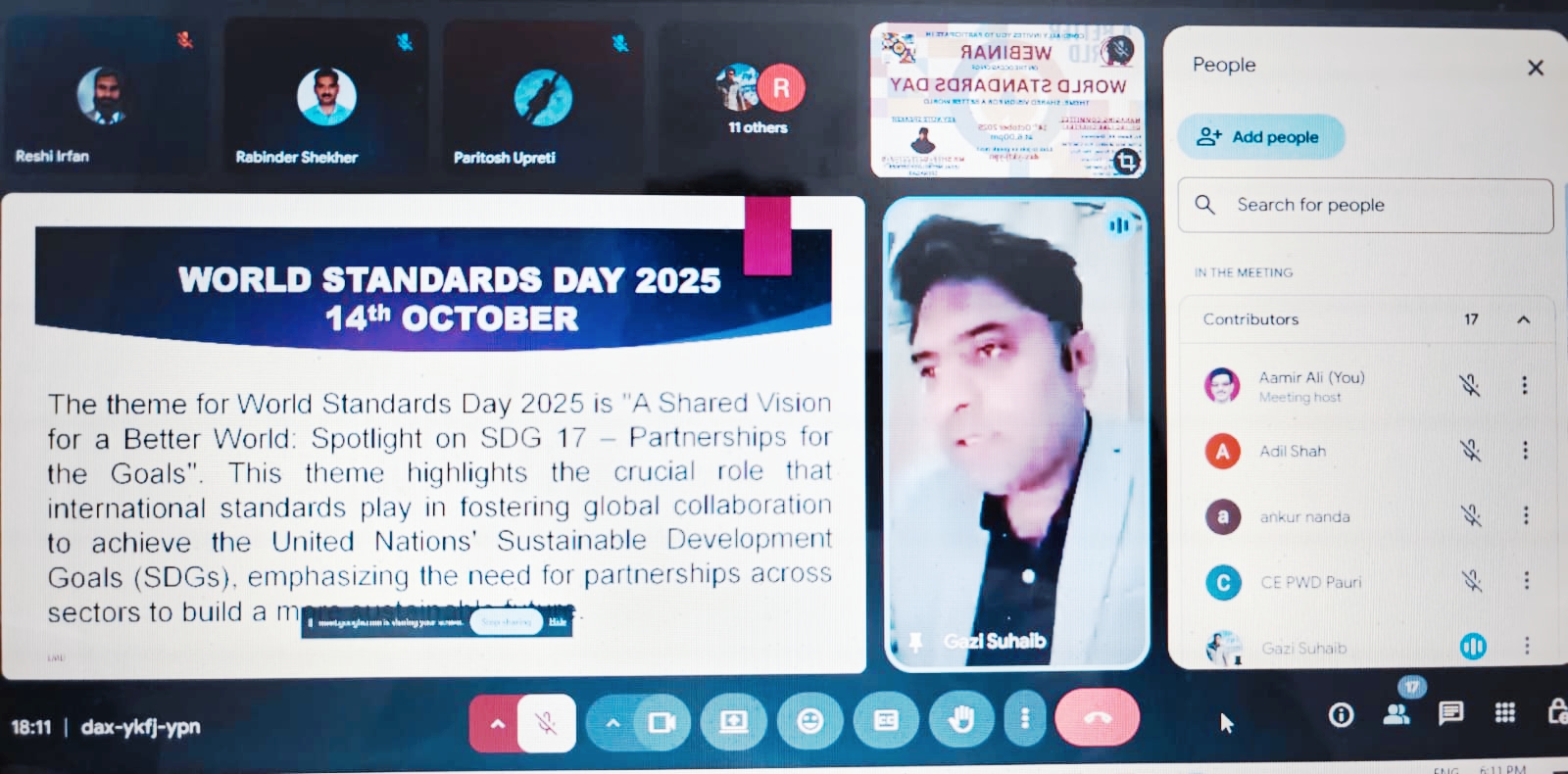 IBC J&K Chapter Observes World Standards Day 2025