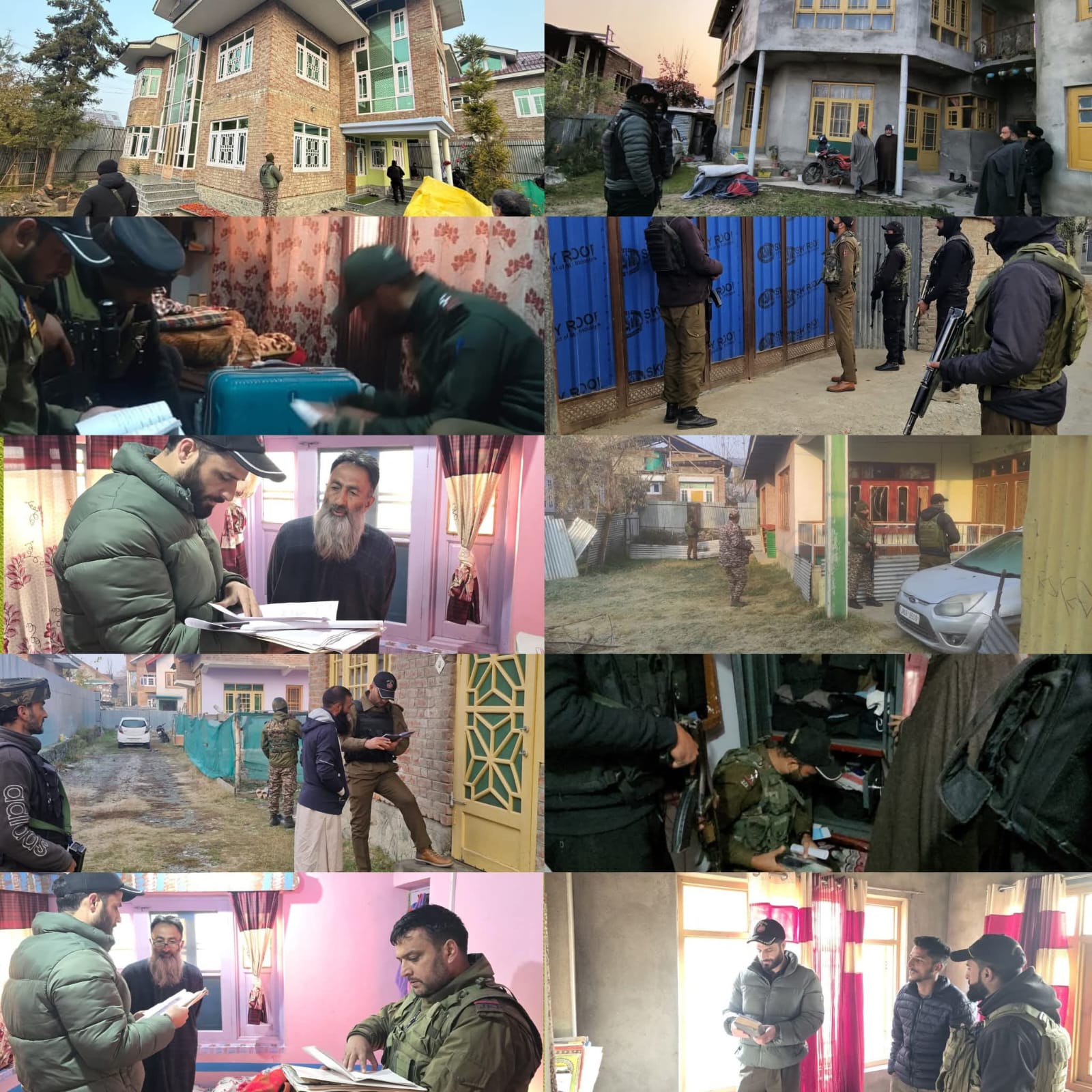 Sopore Police Raid Over 25 Locations Linked to Jamaat-e-Islami Network