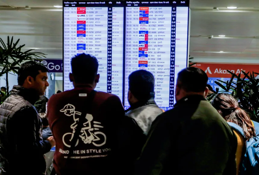 IndiGo disruptions hit major airports: Over 400 flights cancelled nationwide