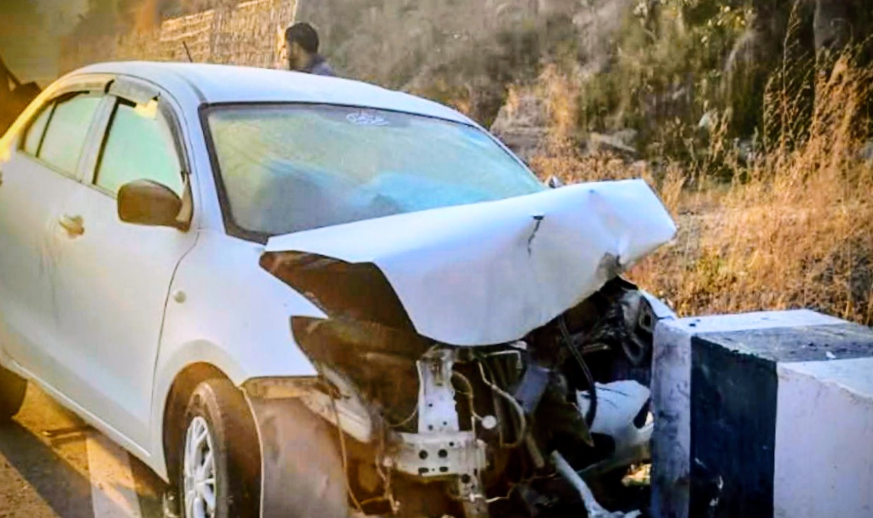 Two killed, three injured as car crashes in…..