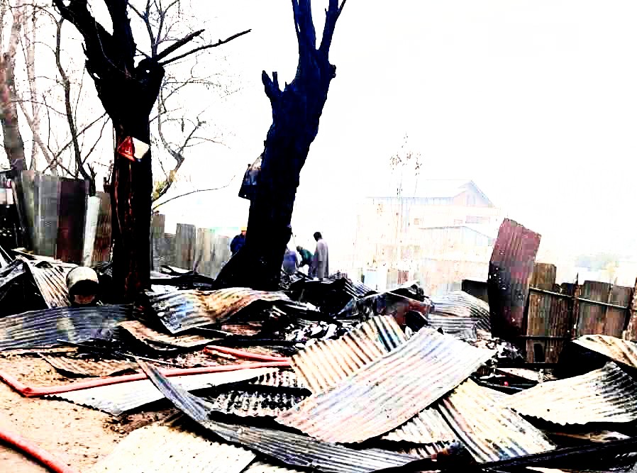 Fire Guts Scrap Dealer’s Shops in….