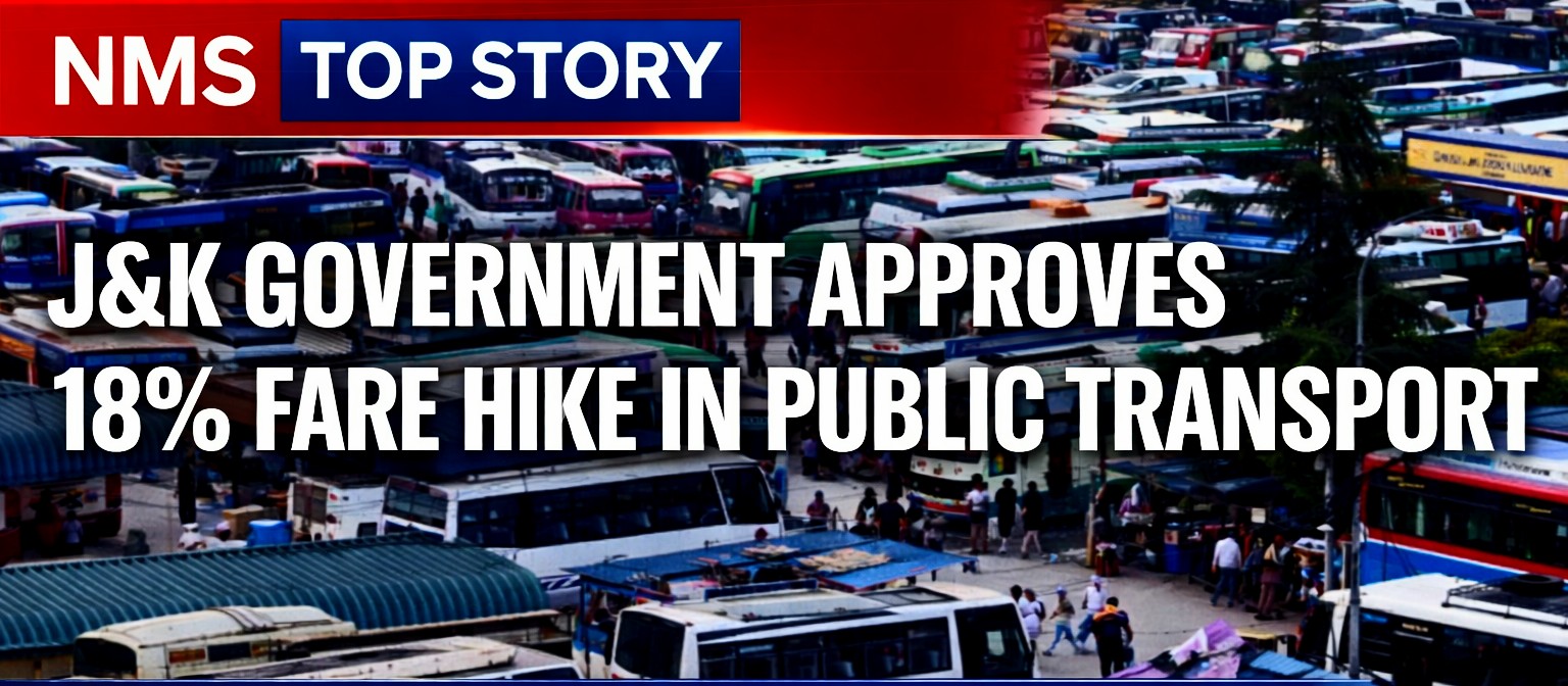 J&K Govt Approves 18 Percent Hike in Public Transport Fares From January 2026