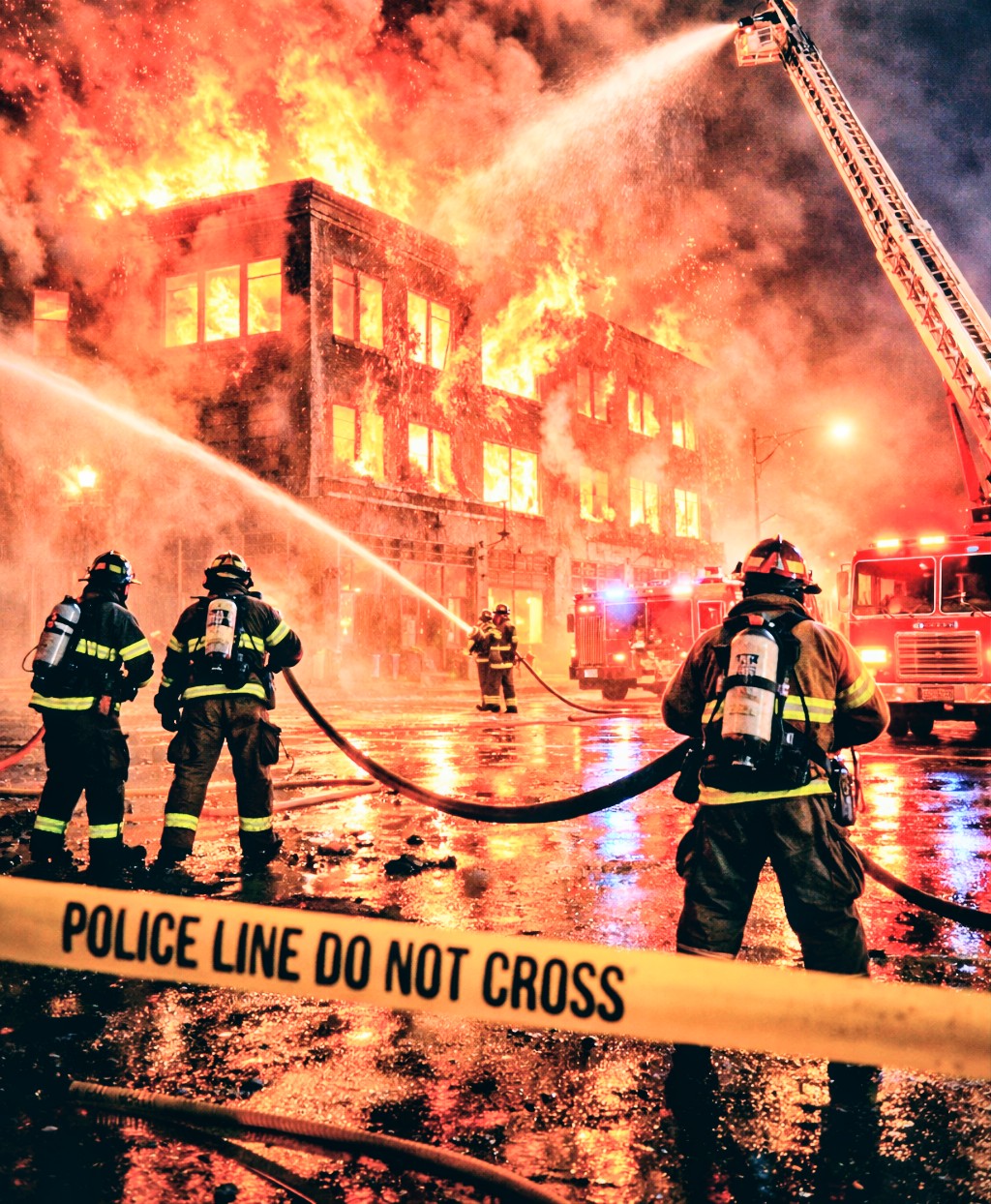 Fire Breaks Out at Hyderpora Chowk, Bakery Building Affected