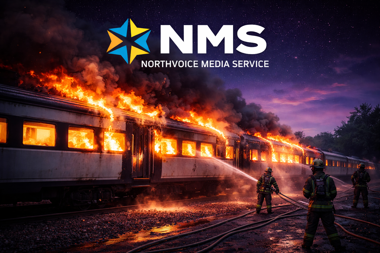 One kill€d after 2 train coaches catch fire in…..