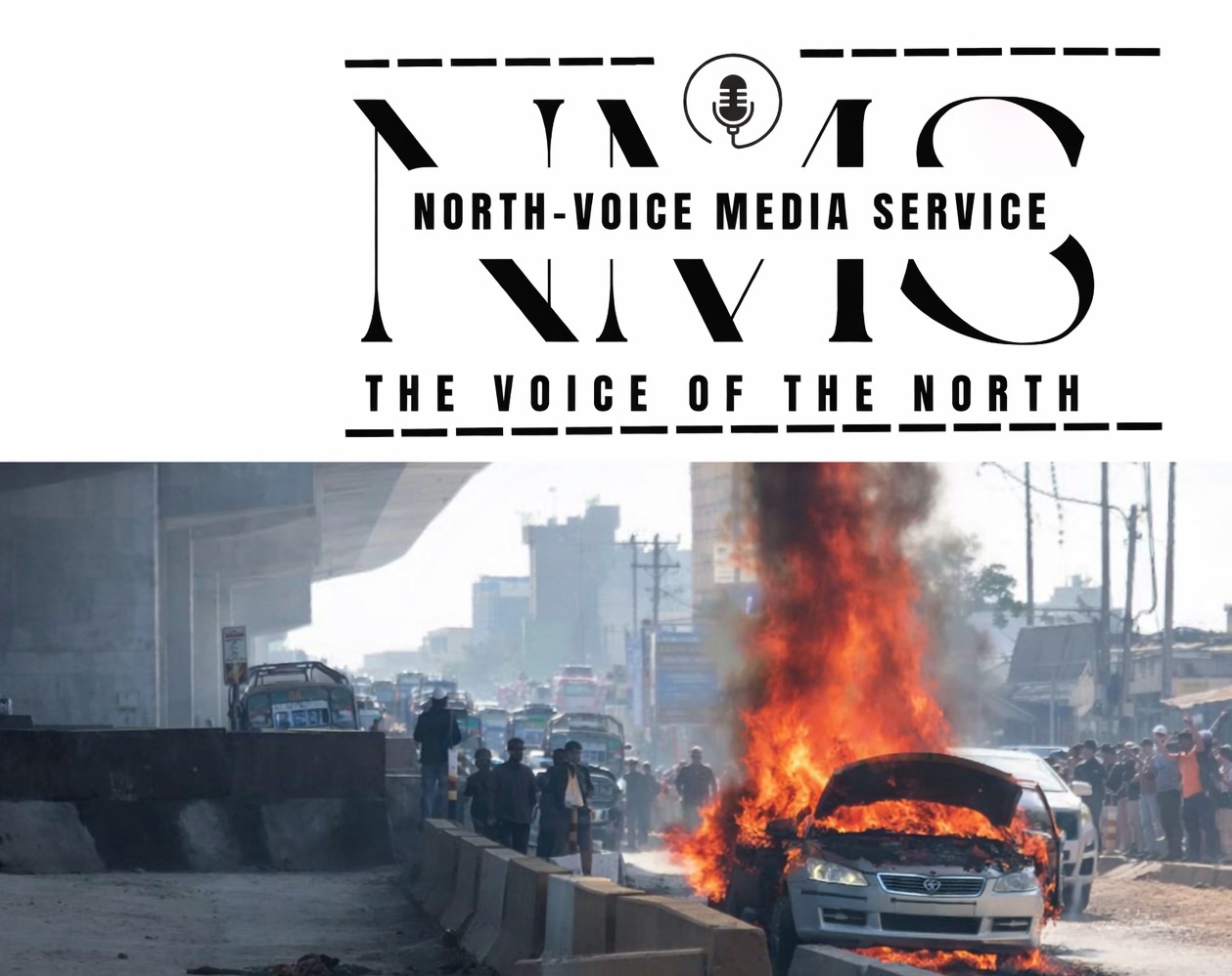 Car gutted in massive fire on Ghagwal highway in Jammu’s Samba