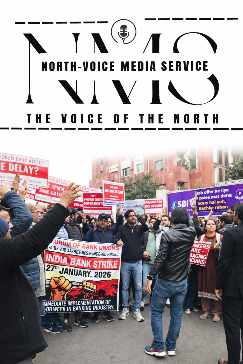 Bank unions observe strike in Jammu, demand five-day work week