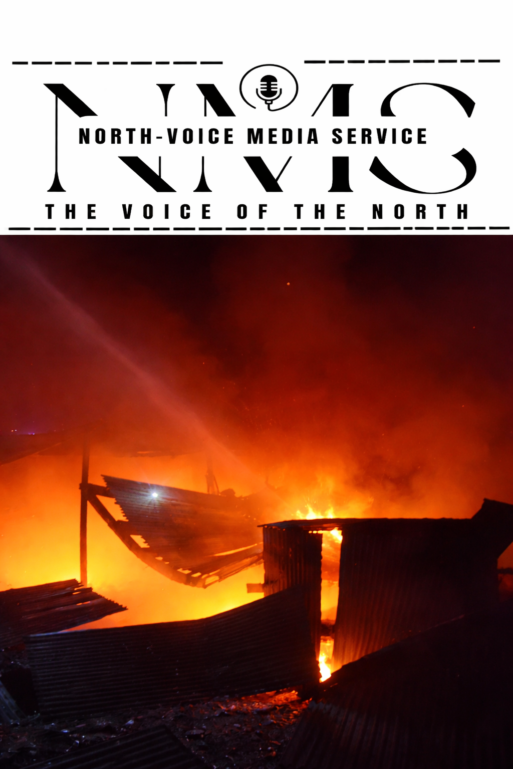 Massive Blaze Guts Cotton Unit at srinagar