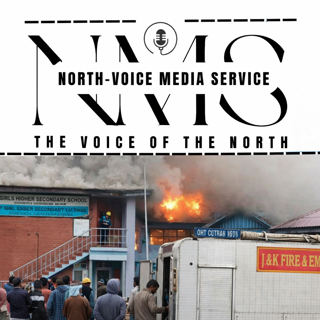 School Gutted in South Kashmir’s Qazigund, Two Firemen Injured