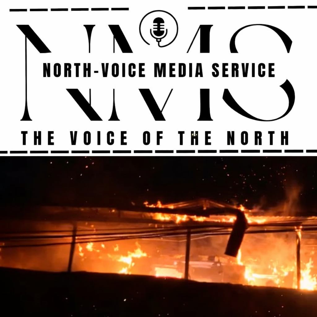 Load Carrier Gutted in Early Morning Blaze Near UNO Office in Srinagar