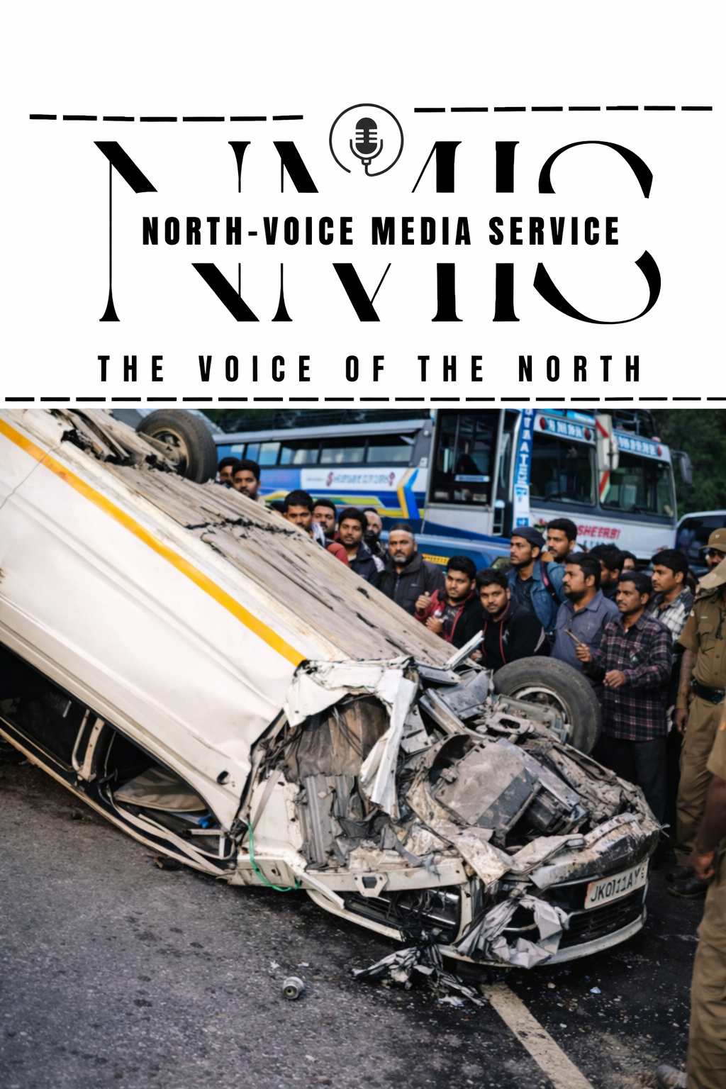 Eight Occupants, Including 7 Members from Srinagar Injured in….